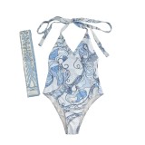VIP1 Print Tie Up One Piece Swimsuit HMTF-PU21