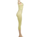 Sleeveless Polka Dot Print Two Piece Pants Set YMEF-59118