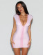 Solid Color Deep V Neck Mini Dress GKYS-3097