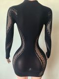 Pre Order: About 7 work days shipping Long Sleeve Solid Mini Dress YUEM-202660