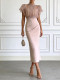 See Through Mesh Maxi Dress GWDS-260425