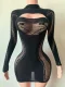 Pre Order: About 7 work days shipping Long Sleeve Solid Mini Dress YUEM-202660