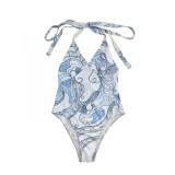 VIP1 Print Tie Up One Piece Swimsuit HMTF-PU21