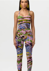 Print Sleeveless Jumpsuit GFCF-1510