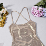 Sexy Sling Mini Dress GFRT-33010DBY