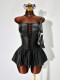 PU Leather Bandage Dress GHYX-TXY5428