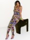 Print Sleeveless Jumpsuit GFCF-1510