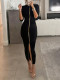 Solid Color Zipper Long Dress GHYX-JYP7034