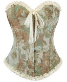 Bow-Tied Print Pleated Shaping Garment Tops GPBY-VE8367