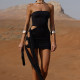 Sexy Hollow Out Tube Top Dress GXIY-K25L1544