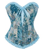 Bow-Tied Print Pleated Shaping Garment Tops GPBY-VE8367