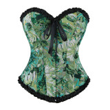 Bow-Tied Print Pleated Shaping Garment Tops GPBY-VE8367