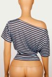 Stripe Contrast Color T Shirt GXIY-K26L2369