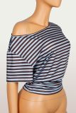 Stripe Contrast Color T Shirt GXIY-K26L2369