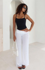 High-Waisted Drawstring Loose Lace Pants(With Panties) MZ-26010