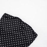 Polka Dot Print Tube Top Mini Skirt 2 Piece Set GDSF-D26ST233