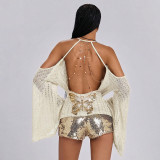 Sexy Backless Off Shoulder Top GZJQ-K6L11158A