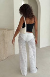 High-Waisted Drawstring Loose Lace Pants(With Panties) MZ-26010