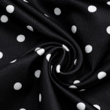 Polka Dot Print Tube Top Mini Skirt 2 Piece Set GDSF-D26ST233