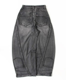 Plus Size Holes Wide Leg Jeans GYLN-7824
