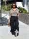 Plus Size Leopard Print Patchwork Jeans GYLN-5540
