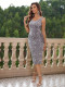 Sleeveless Sequin Split Midi Dress GXRF-QC159