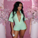 Stripe Print Deep V Neck Romper GDSF-Y26RP283