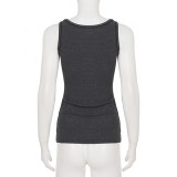 Solid Color Sleeveless Tank Top GPKJ-MR47000