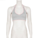 Sleeveless Sport Halterneck Three Piece Set GPKJ-MR49880