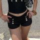 Pleated Double-Breasted Casual Short GPKJ-MR49172