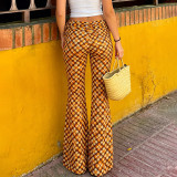 Floral-Print Lace Up Pants GPKJ-MR50203