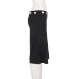 Hollow Out Wde Leg Seventh Pants GPKJ-MR50032
