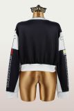 Letter Print Long Sleeve Tops YWXS-K25L1300