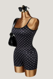 Polka Dot Print Sport Two Piece Short Set GXIY-K26L2594