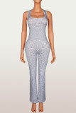 Leopard Print Sleeveless Sport Jumpsuit YWXS-K26L2425
