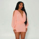 Solid Color Backless Mini Dress GSZM-J26DS261