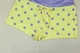 Polka Dot Print Sport Two Piece Shorts Set GJYO-JS919203