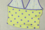 Polka Dot Print Sport Two Piece Shorts Set GJYO-JS919203