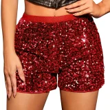 Solid Color Sequin Shorts GXRF-QC0166