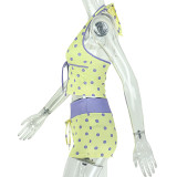 Polka Dot Print Sport Two Piece Shorts Set GJYO-JS919203
