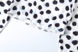 Polka Dot Print Long Sleeve Two Piece Pants Set DLSF-K6S13175A