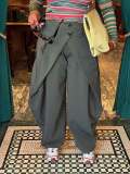 Solid Color Irregular Wide Leg Pants LSD-2907