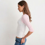 Contrast Color Long Sleeve T Shirt GSBW-Y26TP290