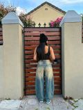Plus Size Gradient-Colored Washed Jeans GYLN-9048
