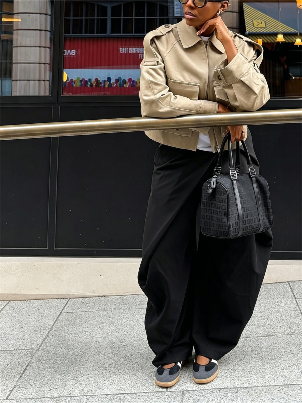 Solid Color Irregular Wide Leg Pants LSD-2907