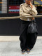 Solid Color Irregular Wide Leg Pants LSD-2907