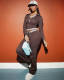 Stripe Patchwork Long Sleeve Pants 2 Piece Set LSD-2919