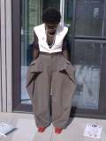 Solid Color Irregular Wide Leg Pants LSD-2907