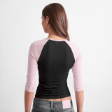 Contrast Color Long Sleeve T Shirt GSBW-Y26TP290