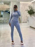 Solid Color Long Sleeve Yoga Two Piece Pants Set LSD-2932